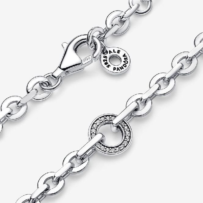 Signature Pave Bold Chain Bracelet, 16cm