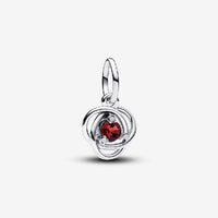 July Birthstone Eternity Circle Dangle Charms