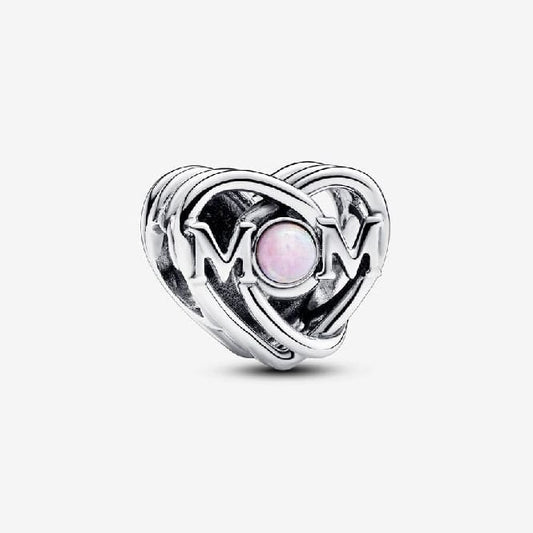 Openwork Mum & Heart Charms