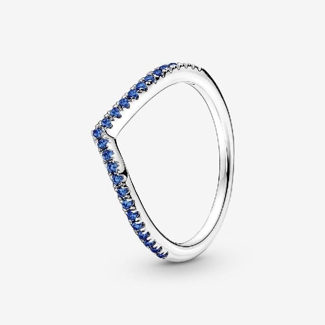 Timeless Wish Sparkling Blue Ring, Size 64