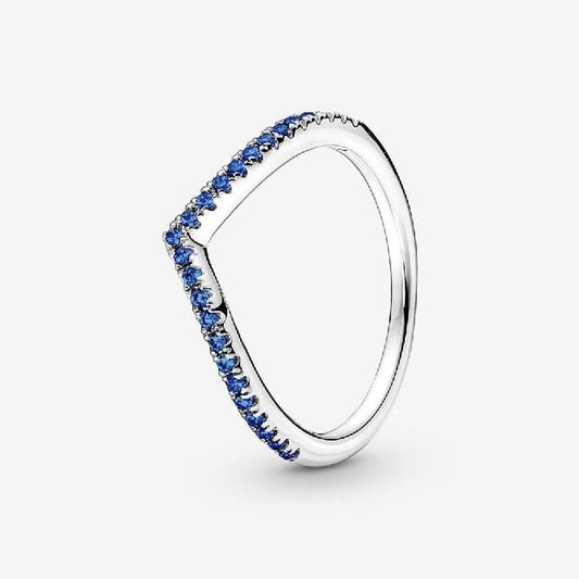 Timeless Wish Sparkling Blue Ring, Size 64
