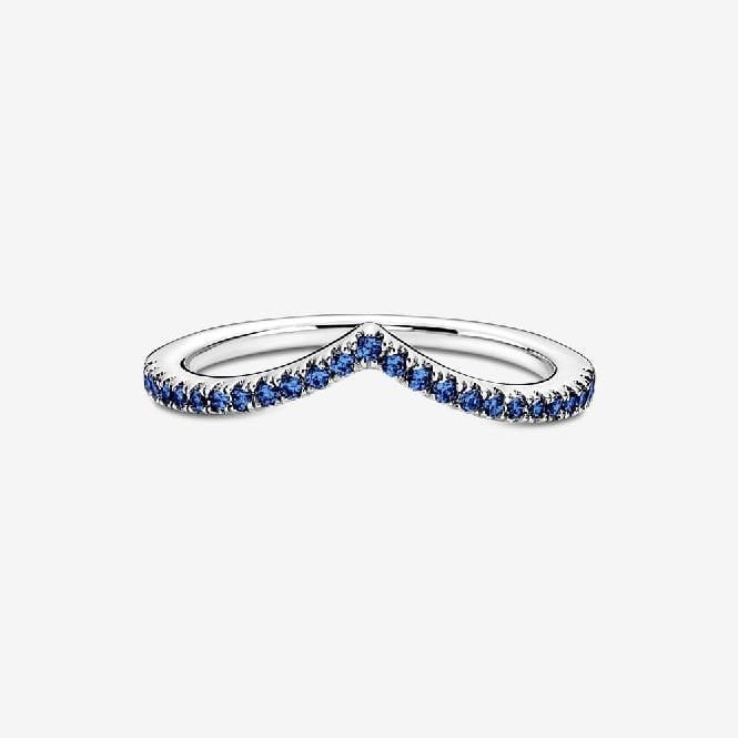 Timeless Wish Sparkling Blue Ring, Size 64