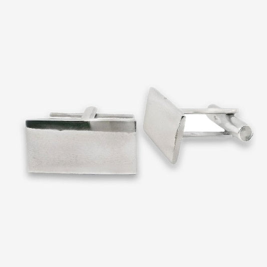 Silver Rectangular Cufflinks