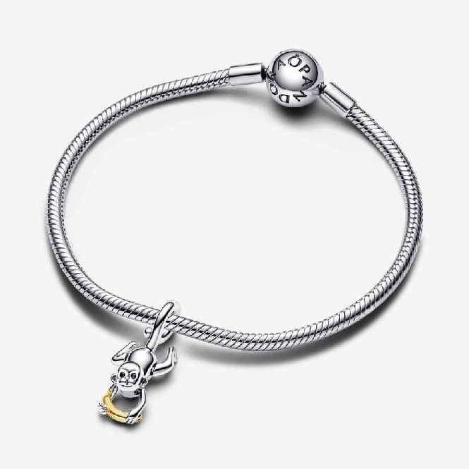 Two-Tone Movable Monkey Dangle Charms