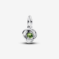 August Birthstone Eternity Circle Dangle Charms