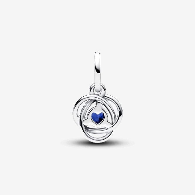 September Birthstone Eternity Circle Dangle Charms