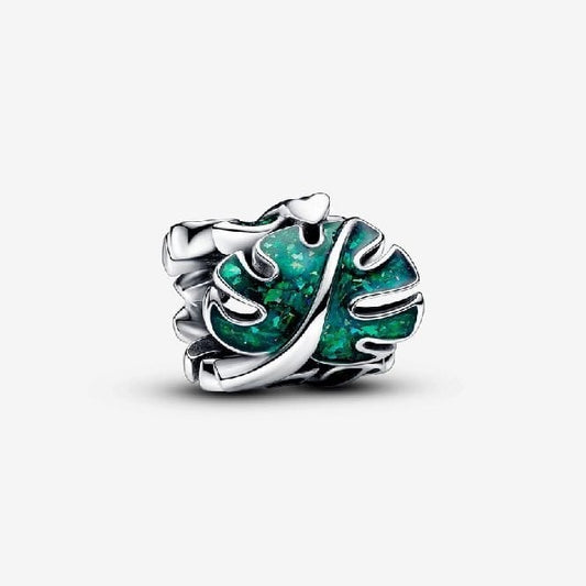 Green Monstera Leaves Charms