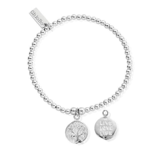 Cute Charm Live Love Life Engravable Bracelet
