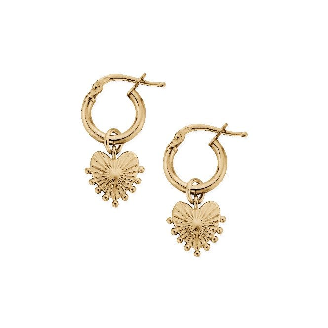 Gold Glowing Beauty Small Hoop Earrings