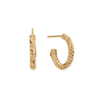 Gold Entwined Passion Hoop Earrings