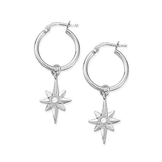 Lucky Star Hoop Earrings