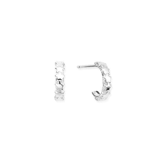Tiny Multi Star Huggie Hoop Earrings