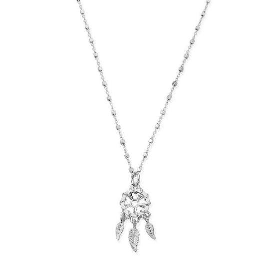 Delicate Cube Chain Dreamcatcher Necklace