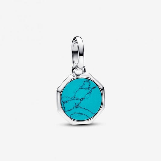ME Engravable Turquoise Mini Medallion Charms