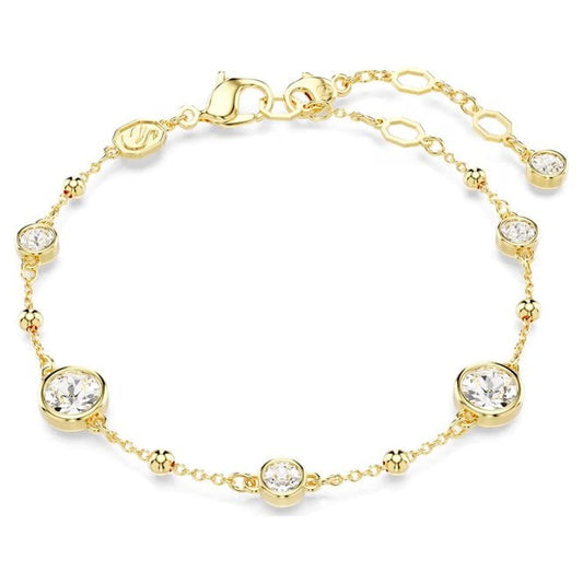 Imber Bracelet with Scattered Round-Cut White Crystal in Gold