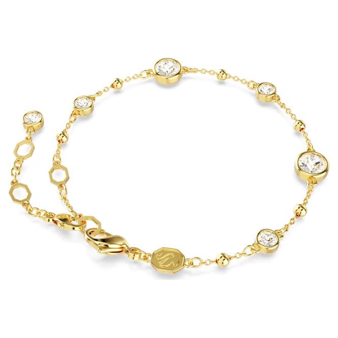 Imber Bracelet with Scattered Round-Cut White Crystal in Gold