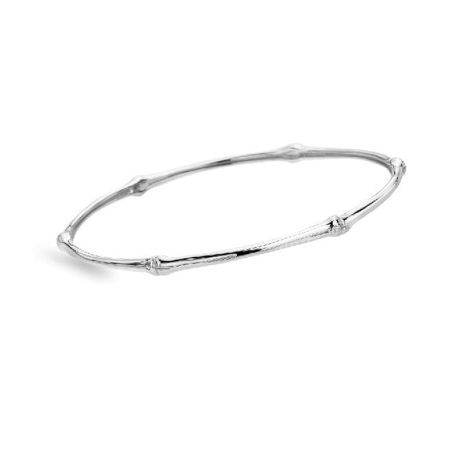 HD X Tasha Ghouri Silver Bamboo Bangle