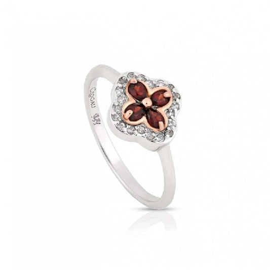 Tudor Court Red Garnet Ring, Size N