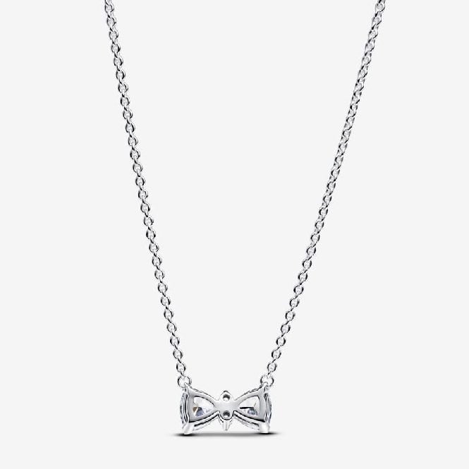 Sparkling Bow Necklace, 45cm