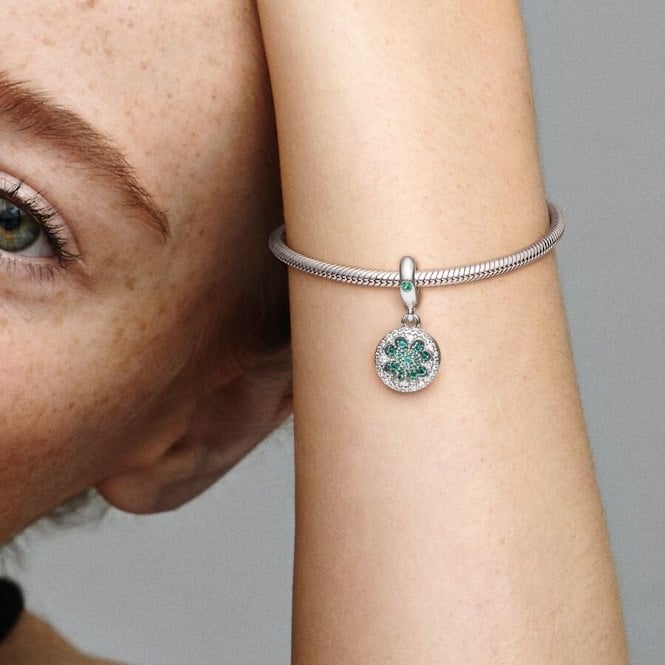 Dazzling Clover Dangle Charms