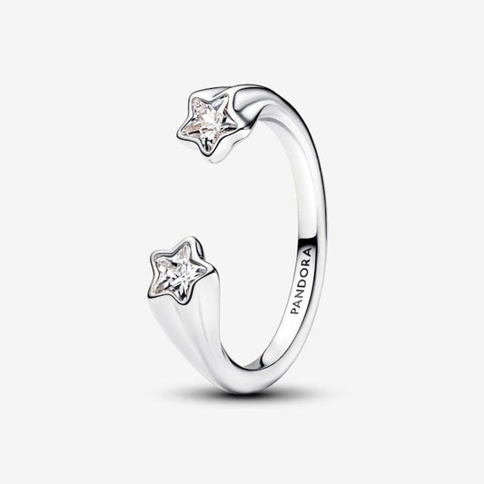 Shooting Stars Open Ring, Size 52