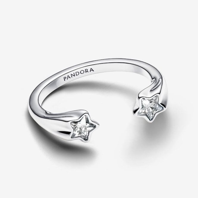 Shooting Stars Open Ring, Size 54