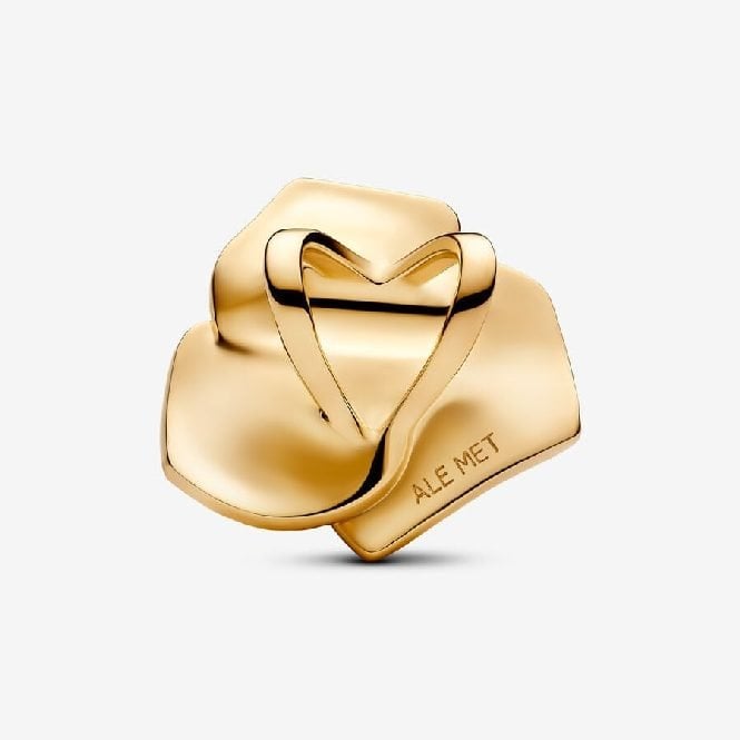 Gold Rose in Bloom Oversized Charms