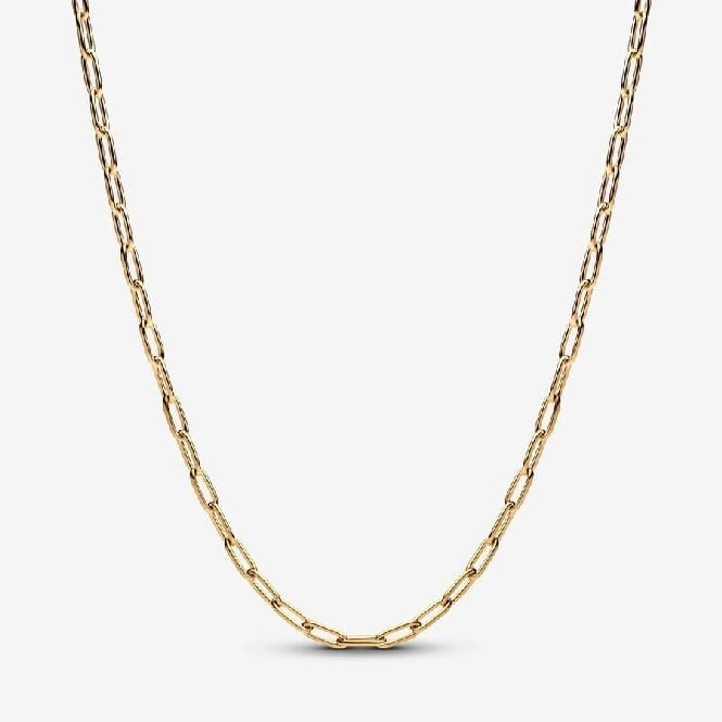 ME Gold Elongated Link Chain Necklace, 70cm
