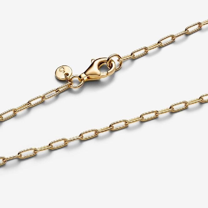 ME Gold Elongated Link Chain Necklace, 70cm