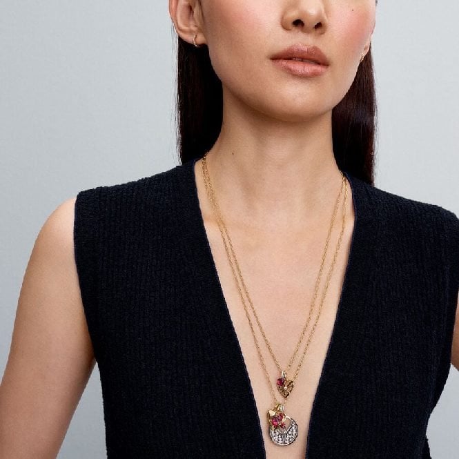ME Gold Elongated Link Chain Necklace, 70cm