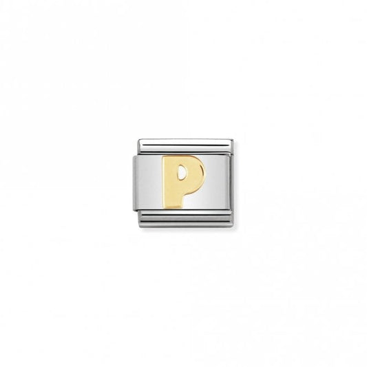 Classic Gold P Letter Charms
