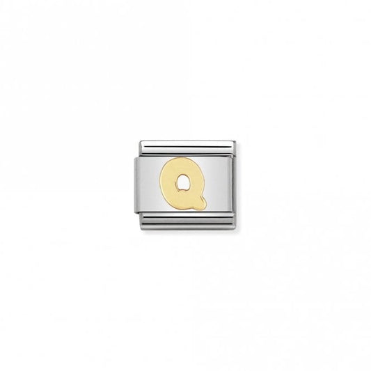 Classic Gold Q Letter Charms