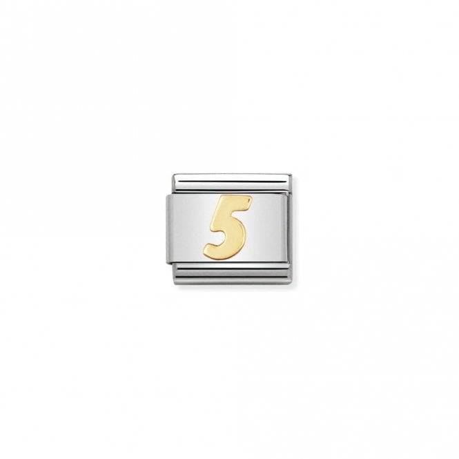 Classic Gold 5 Number Charms