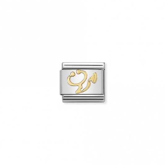Classic Gold Stethoscope Fashion & Fun Charms