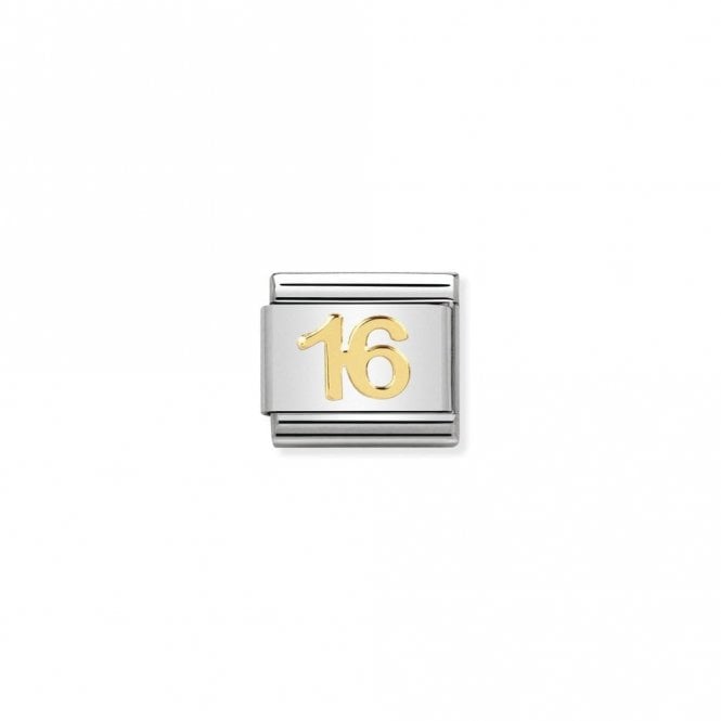 Classic Gold 16 Number Charms