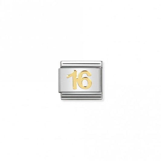 Classic Gold 16 Number Charms