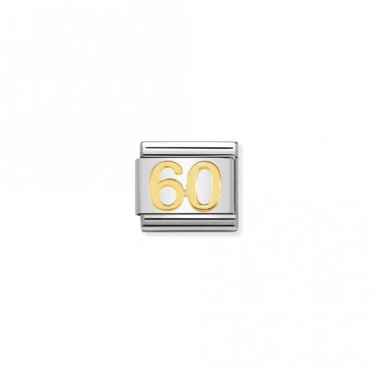 Classic Gold 60 Number Charms