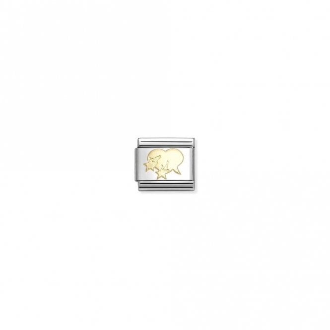 Classic Gold Comic Heart Love & Hearts Charms