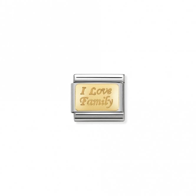 Classic Gold I Love Family Friends & Family Charms