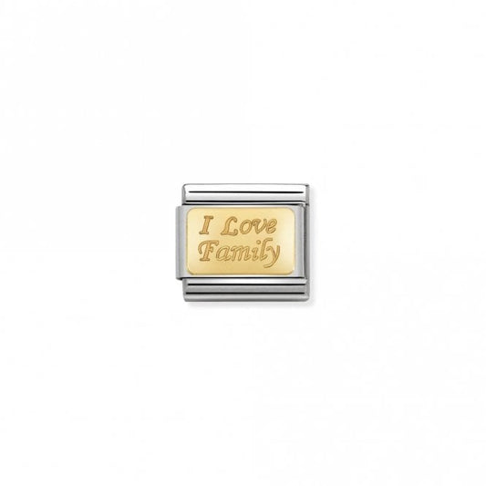 Classic Gold I Love Family Friends & Family Charms