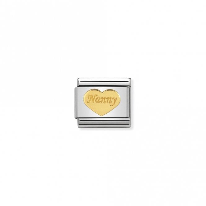 Nomination Classic Gold Nanny Heart Friends & Family Charm