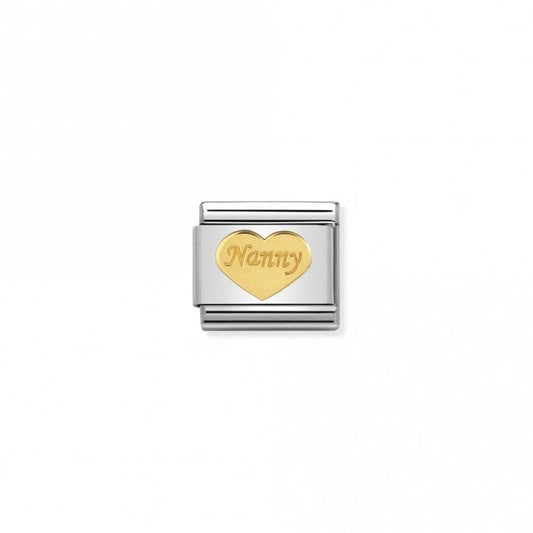 Classic Gold Nanny Heart Friends & Family Charms