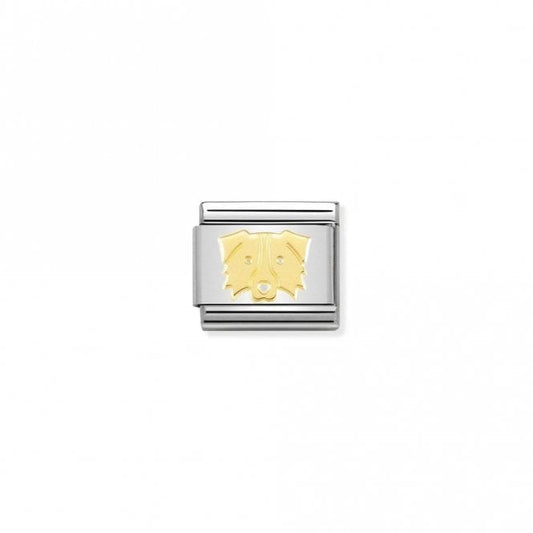 Nomination Classic Gold Border Collie Animal Charm
