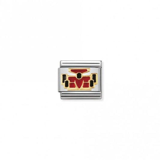 Classic Gold F1 Racing Car Sports & Hobbies Charms