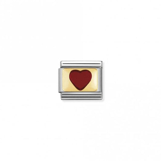 Classic Gold Red Heart Love & Hearts Charms