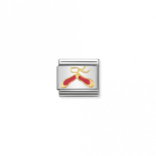 Classic Gold Pink Dance Shoes Sports & Hobbies Charms