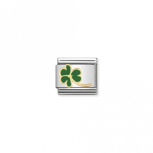 Classic Gold Shamrock Flowers & Nature Charms