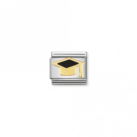 Classic Gold Black Graduate Hat Graduation Charms