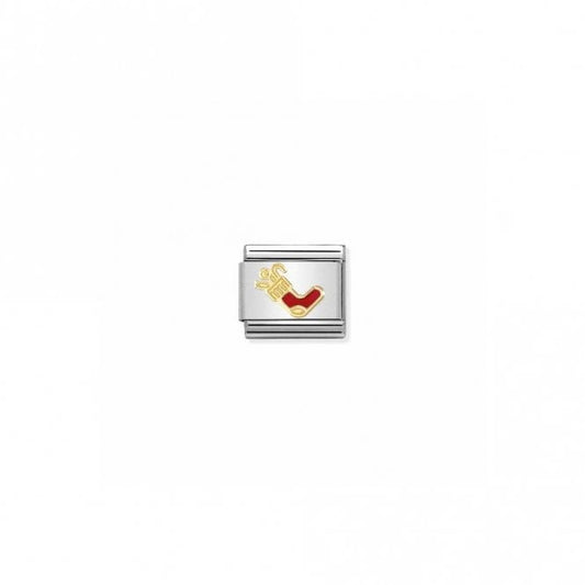 Classic Gold Red Stocking Christmas Charms