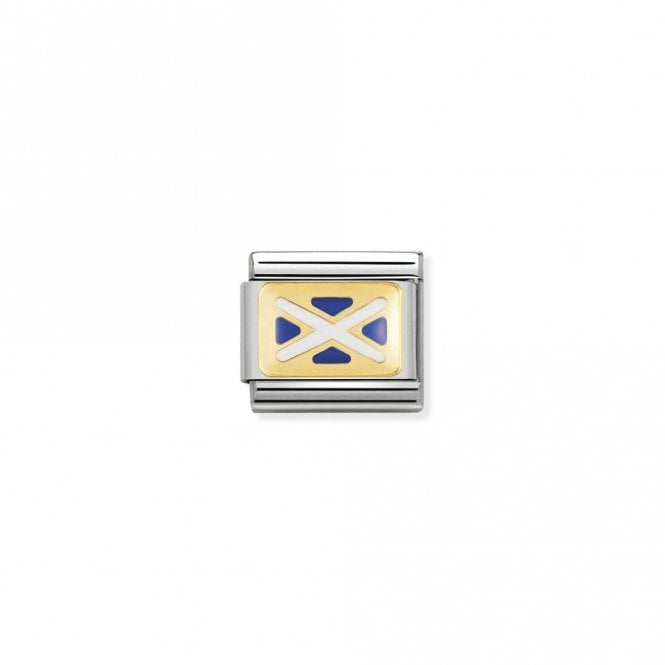 Classic Gold Flag of Scotland Travel Charms